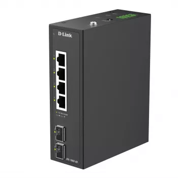 D-Link Switch industrial Gigabit não gerido de 6 portas com 2 portas SFP