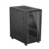 Armário rack 19 polegadas LANBERG 22HE 600x1000 mm, preto, portas de vidro à frente e atrás