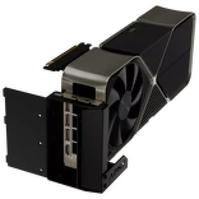 Suporte vertical APNX para GPU GAZU-1044 — altura ajustável, design robusto