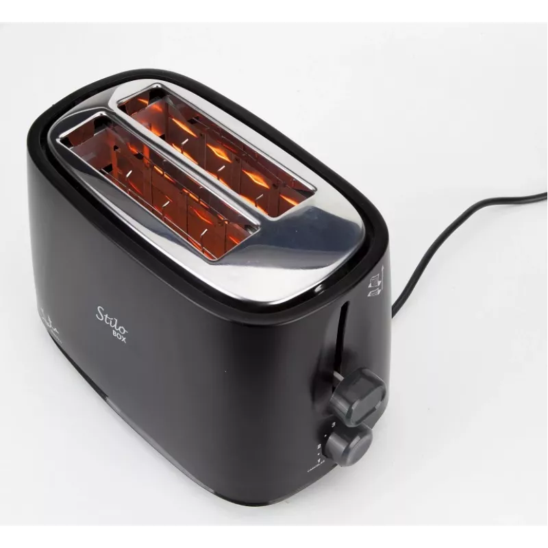Torradeira JATA TT631 2 fatias 750 W preta em aço inoxidável