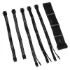 Conjunto de extensão de cabos com trança Kolink Core Adept - preto