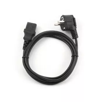 Cabo de alimentação Gembird PC-186 preto 1,8 m CEE7/4 conector fêmea C14