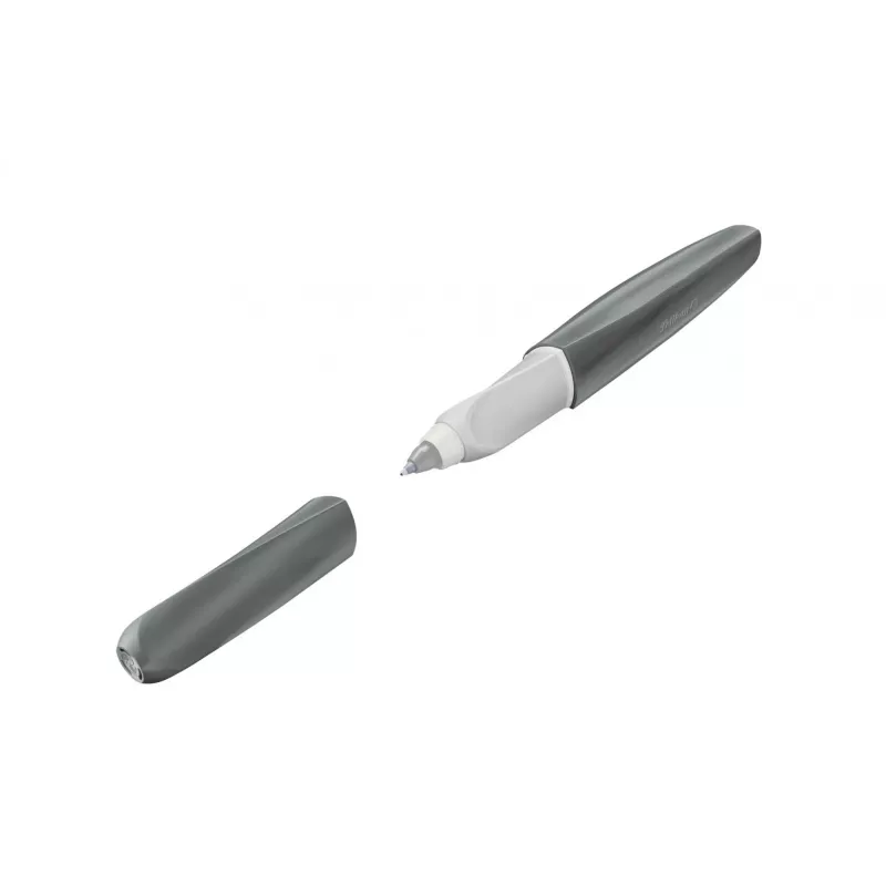 Caneta de feltro Pelikan Twist eco azul-cinzento – escrita confortável e suave