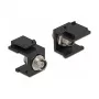 Módulo Keystone DELOCK 86851, ficha FC plana, preto, 16,5×24×21,8 mm