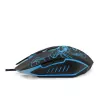 Esperanza MX203 SCORPIO - Rato - USB - azul - rato - ótico - 6 botões - preto