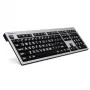 Teclado Logickeyboard LKB-LPRNTWB-AJPU Office USB francês preto prateado