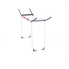 Estendal Leifheit Pegasus 180 Maxx Winged — estendal de chão, 18 m de comprimento de secagem, altura ajustável 1080–1280 mm, 550×1100×1280 mm, azul/branco