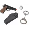 Conjunto de polícia de brincar Pulio 155425/6 com acessórios – figura de role-play e equipamento