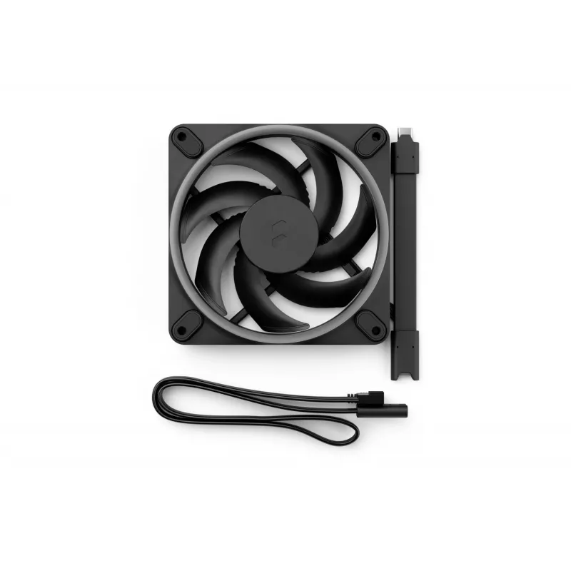 Fractal Design Momentum 12 RGB ventoinha de caixa de 120 mm, preta