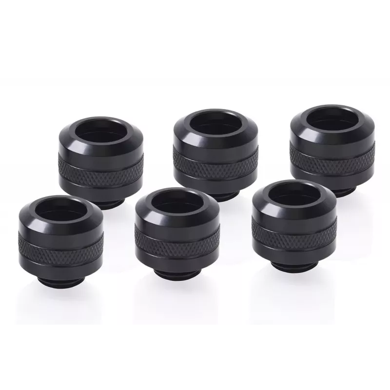 Kit de racores Alphacool 17475 — racores de latão, preto, Ø 22 mm, A 20 mm
