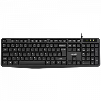 Teclado com fios CANYON KB-1 layout UK preto