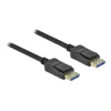 Delock - Cabo DisplayPort - DisplayPort (M) para DisplayPort (M) - DisplayPort 2.0 - 1,0 m - Suporta 10K 60 Hz (10.240 x 4320) - preto (80261)