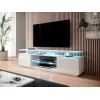 Móvel RTV EVA 180x40x56 branco/branco brilhante