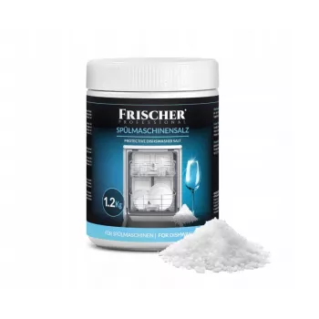 Sal especial para máquina de lavar loiça FRISCHER FR00101_1200, 1,2 kg, sal amaciador de água em recipiente de plástico