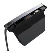 Hub Baseus T-Space com cabos USB-C para Lightning para veículos Tesla (preto)
