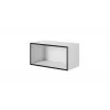 Conjunto de móveis de sala Cama ROCO 4 (RO1+2xRO3+2xRO4) branco/preto/branco