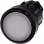 Botão Siemens atuador plano, anel frontal plástico branco SIRIUS ACT 3SU1001-0AB60-0AA0 1 unid. (3SU1001-0AB60-0AA0)