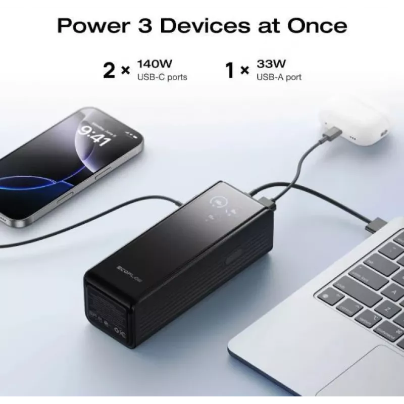 Powerbank ECOFLOW RAPID 25K sem cabo integrado