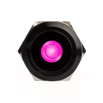 Botão antivandalismo DimasTech 25mm Blackline Dot RGB (PD224) botão de pressão resistente a vandalismo