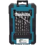 Conjunto de brocas Makita D-78352 HSS-GS, 19 peças de brocas helicoidais de aço rápido