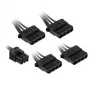 Kolink regulador de cabos modular KL-CBR-PAT — 4× cabo de alimentação modular 4-Pin Molex