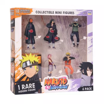 NARUTO SHIPPUDEN FIGURES - 6 PACK DELUXE EDITION VER. A
