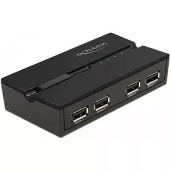 DeLOCK 11494 Comutador de dados de computador preto USB Type-A Type-B 0,48 Gbit/s