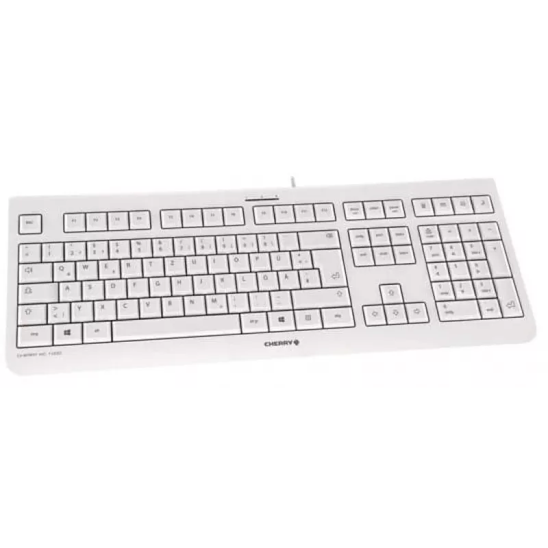 Teclado CHERRY KC 1000 Home USB layout suíço cinzento