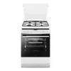 Fogão independente AMICA 617GEH3.33HZpTaDpA(W) PIZZA — placa a gás 4 zonas, forno elétrico 65 L, temporizador eletrónico, branco