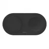 Belkin WIZ021VFBK – Estação de carregamento sem fios 2 em 1 com tecnologia Qi2 15 W, preto