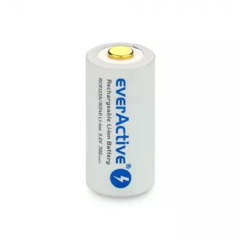 Bateria recarregável everActive EV16340 700mAh 3V com função de carregamento Micro-USB