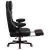 Cadeira de gaming huzaro Force 4.6 — assento ergonómico em tecido, altura ajustável, reclinável, apoio lombar, 130 kg máx., largura do assento 41 cm