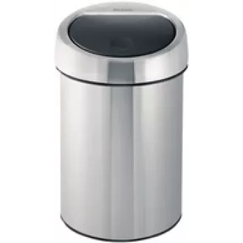 Touch Bin BRABANTIA 3 L aço escovado antidedadas, modelo 37 86 45