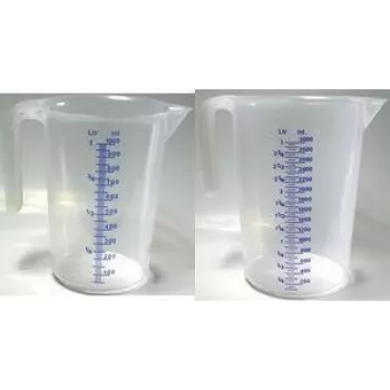 Copo medidor IWH modelo 003303, transparente, 3 L, polietileno de alta qualidade