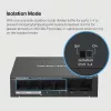 Switch de secretária Mercusys 6 portas 10/100Mbps com 4 portas PoE+