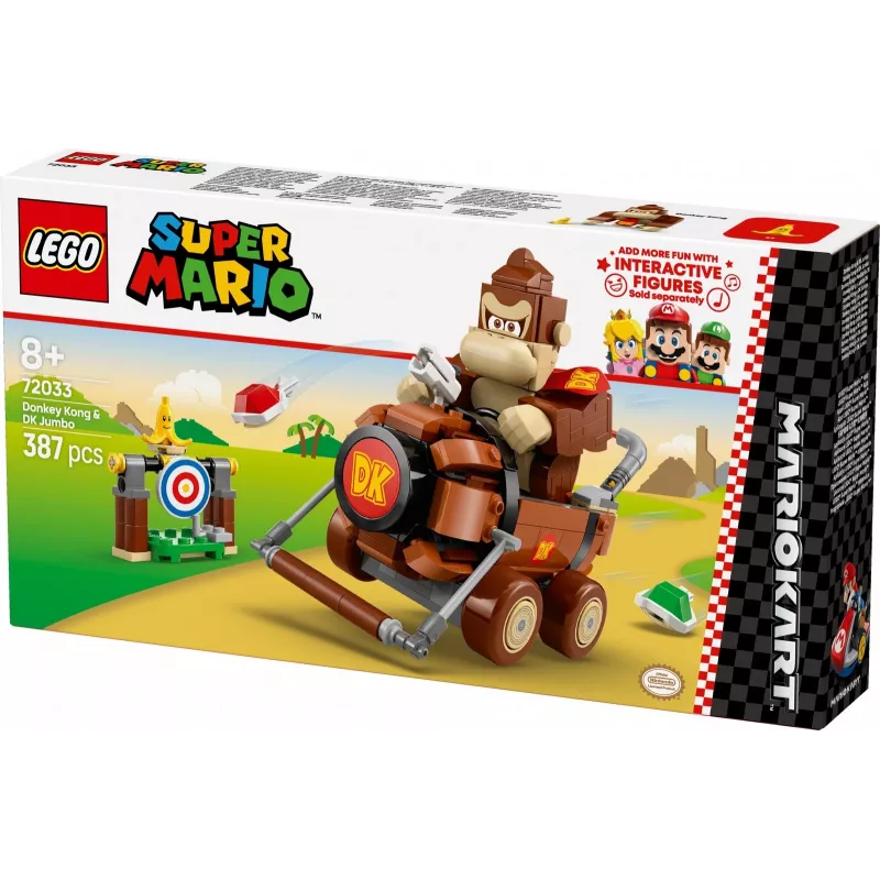 Blocos de construção Super Mario 72033 Mario Kart – Donkey Kong e DK Jumbo