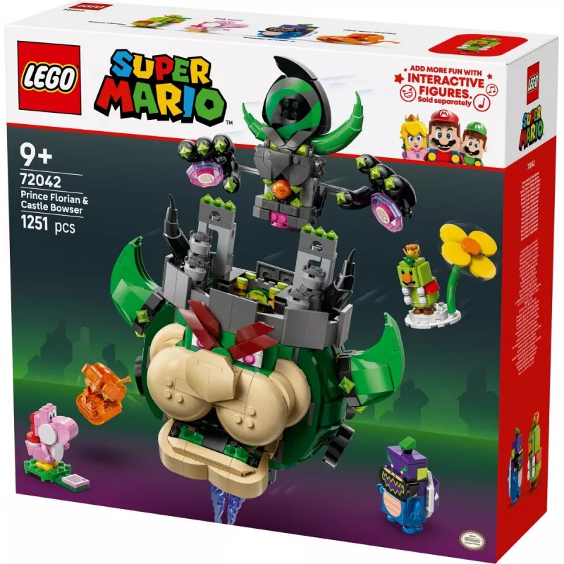 Brinquedo de construção LEGO Super Mario Prinz Florian & Schloss Bowser conjunto 72042