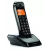 Telefone DECT Motorola S1201 – telefone sem fios, função mãos-livres, identificação de chamadas, agenda com 50 entradas, preto