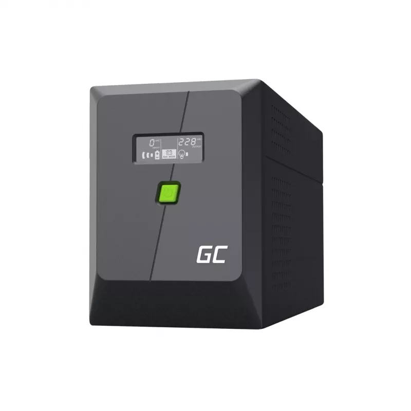 Unidade de alimentação ininterrupta Green Cell UPSLP1400 2 kVA 1400 W 4 saídas AC, 2×12 V 9 Ah baterias