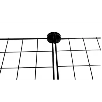 Parcão para cães C&C Modular 145×75×37 cm – caixa modular para interior/exterior, construção modular de placas, preto