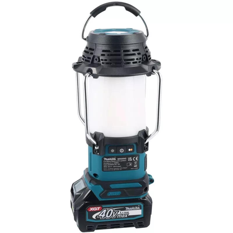 Rádio Makita MR009GZ 12/14.4/18/40V com lâmpada