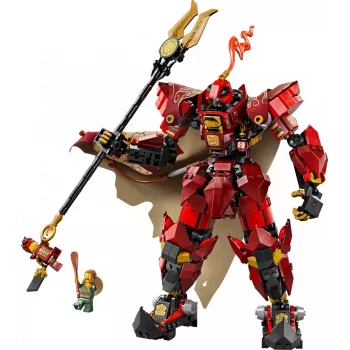 LEGO Conjunto NINJAGO 71846 Mech Cavaleiro de Fogo, 996 peças, 2 minifiguras, membros móveis, 260 mm de altura