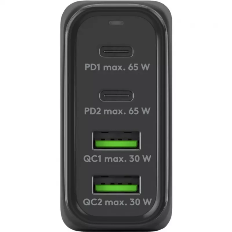 Carregador Goobay 64817 para dispositivos móveis auscultadores - smartphone - tablet preto carregamento rápido AC interior (64817)
