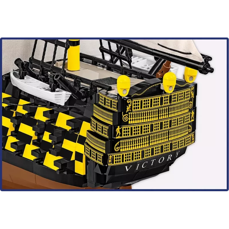 Conjunto de construção Cobi HMS Victory — 2.517 peças, modelo detalhado de navio à vela histórico