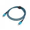 Cabo USB-C M/M USB4 1,5M 240W 60Hz Preto-Azul