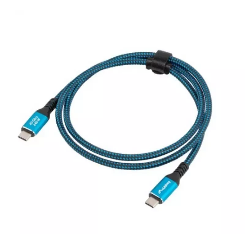 Cabo USB-C M/M USB4 1,5M 240W 60Hz Preto-Azul