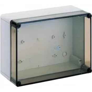 Rittal PK sem aberturas pré-cortadas – caixa – montagem na parede – transparente, RAL 7035