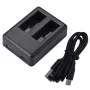 Carregador GOPRO AHDBT501, AHDBT801, duplo