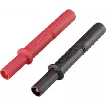 VOLTCRAFT MSL-505 extensão de ponta de prova [ficha de 4 mm - tomada de 4 mm] preto, vermelho (VC-8085010)