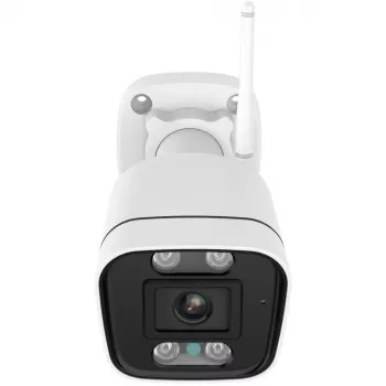 Câmara de vigilância Wi-Fi Foscam V8P Branco 8MP (3840x2160), Wi-Fi dual-band, projetor integrado e sirene de alarme (V8P-W)